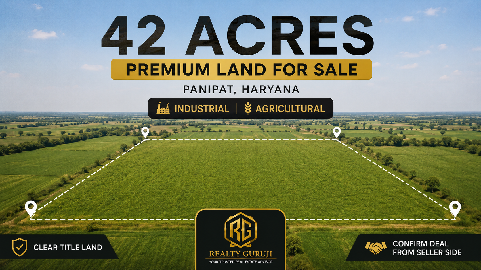 42 Acres Land For sale in Panipat